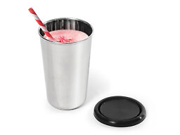 Stålmugg rostfri, 300 ml ink silikonlock