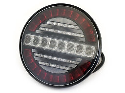 BriodLights Bakljus rund universal LED 3 funkt. backljus