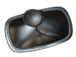Närsiktsspegel 251x151 mm R=300 utan klammer