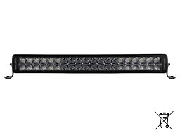 BriodLights Ljusramp Dubbelradig Pos. ljus Mörk 5500lm 22"