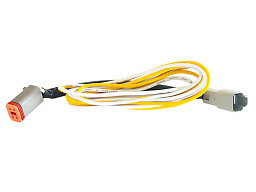 Adapterkabel 20 cm. 4 DT till 2 DT + 2 ledare (1 m)