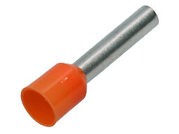 Isolerad ändhylsa 1,0 mm² röd 8 mm