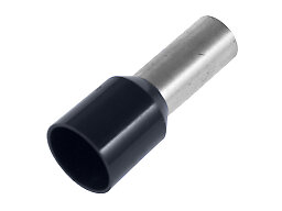 Isolerad ändhylsa 1,5 mm² svart 8 mm