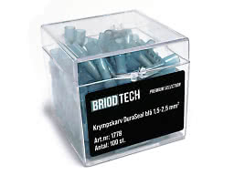 Krympskarv BriodTech DuraSeal blå 1,5-2,5 mm² 100 st./frp