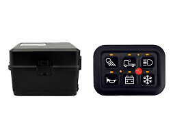 BriodTech Kontrollpanel 6 med reläbox unv styrning 12/24V