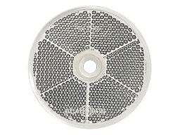 Reflex vit 60 mm med centrumhål