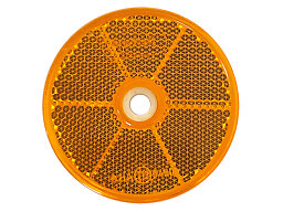 Reflex orange 60 mm med centrumhål