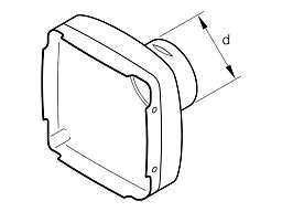 Luftstos rak 90 mm Airtronic D6