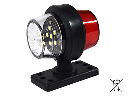 PT-Pos.lampa BriodLights GYD röd/vit E-märkt