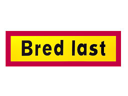 Bred last skylt 1200x400x2 mm