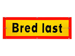 Bred last skylt, vikbar 1200x400x2 mm
