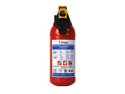 Brandsläckare pulver 2 kg inkl. hållare med plastlock
