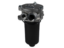Returoljefilter för 195 mm fläns, 250 l/min ansl 1 1/4 + 3/4