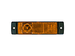 Sidomarkeringslampa orange LED 24 V för lodrät montering