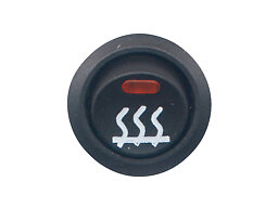 Strömbrytare 12V m värmesymbol on/off