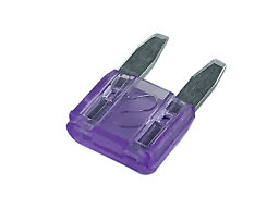 Flatsäkring   3 A violett 100st/frp, Mini