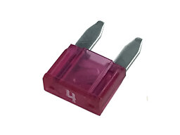 Flatsäkring   4 A rosa 100st/frp, Mini