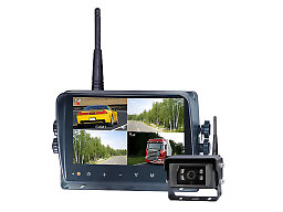 Backkameraset Trådlös HD kamera (ej lucka) 7" Quad monitor