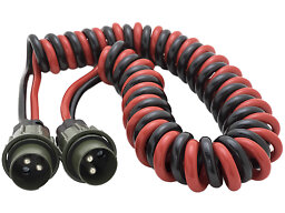 Spiralkabel 2-pol 4M m 2 stickproppar