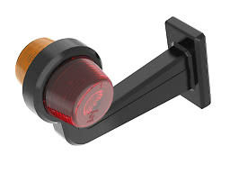 LED Positionsljus 195 mm röd/orange