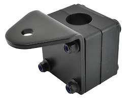 Enkelt ledstångsfäste heavy duty