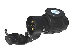 Adapter 13-7-pol med motstånd för LED