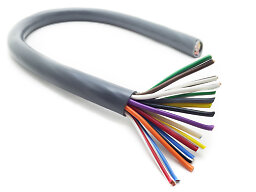 Rund, flerledad kabel
