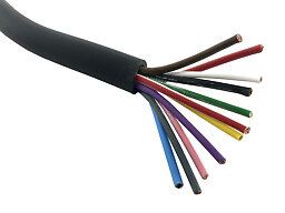 Rund, flerledad kabel RKYB 1,5+2,5 mm²