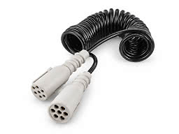 Coiled Cable Type 24S 7-Pin Plugs