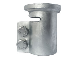 Fäste för skärmstag 42,4 mm galvaniserat