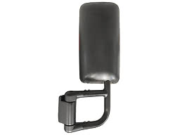 Motorspegel 384x205 mm R=1800 24 V vänster komplett med arm